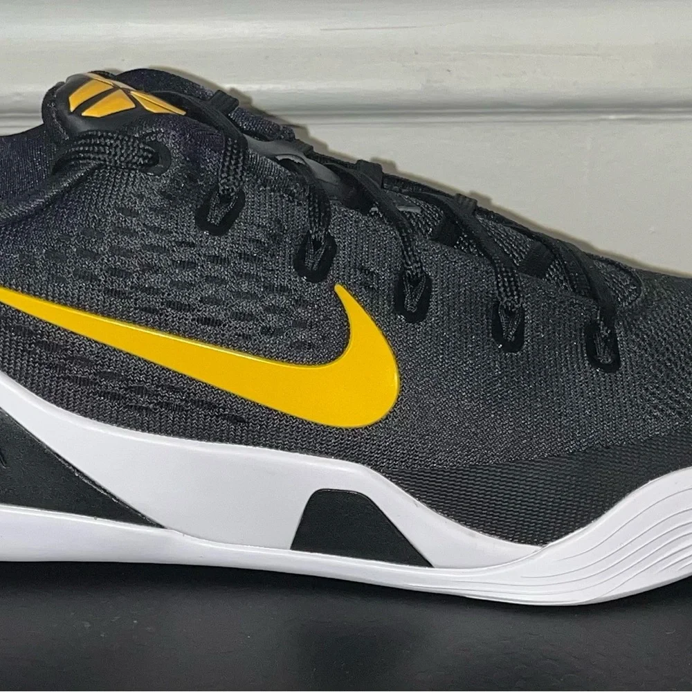 Nike Kobe 9 Protro Em TB Black & Yellow Athletic Shoe